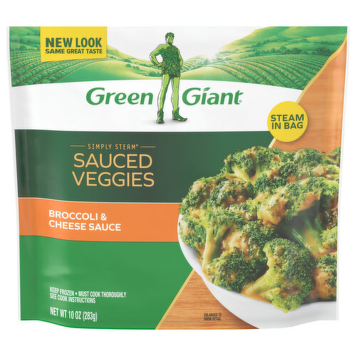 Green Giant Simply Steam Broccoli & Cheese Sauce, Sauced Frozen Vegetables
