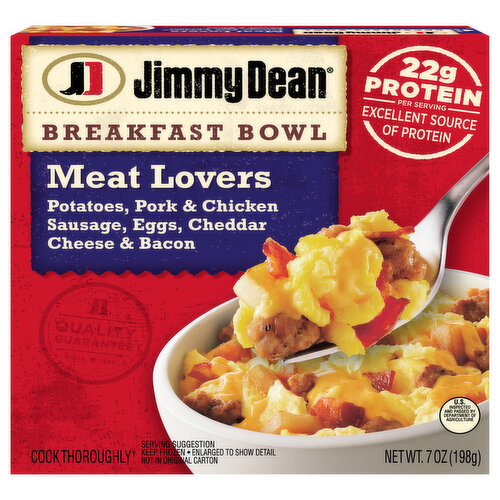 Jimmy Dean Meat Lovers Breakfast Bowl, Frozen