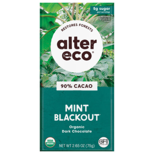 Alter Eco Chocolate Bar Mint Blackout