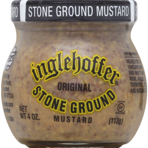 Inglehoffer Mustard, Stone Ground, Original, Full Strength