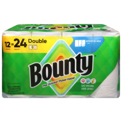 Bounty Dr Sas White Paper Towel Rolls