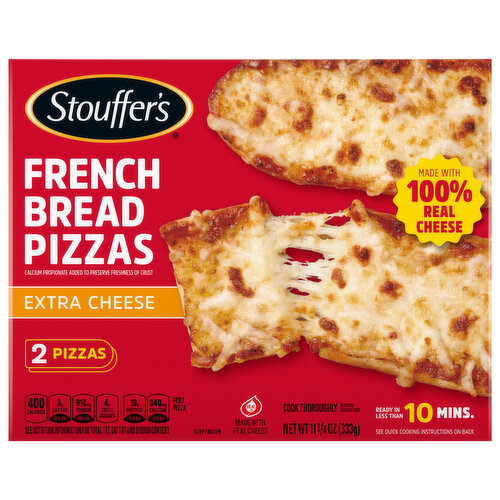 Stouffer's Frozen Pizza - Extra Cheese French Bread Pizza