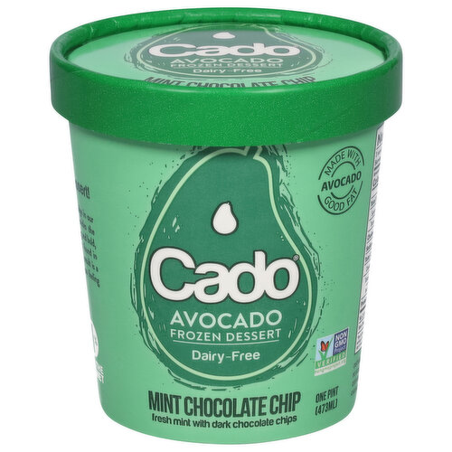 Cado Dessert, Frozen, Non-Dairy, Mint Chocolate Chips