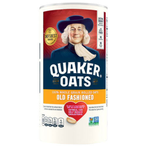 Quaker Oats, 100% Whole Grain, Old Fashioned
