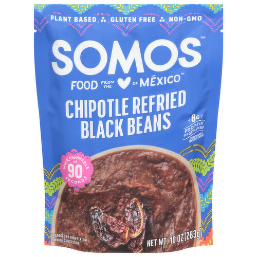 Somos Chipotle Refried Black Beans