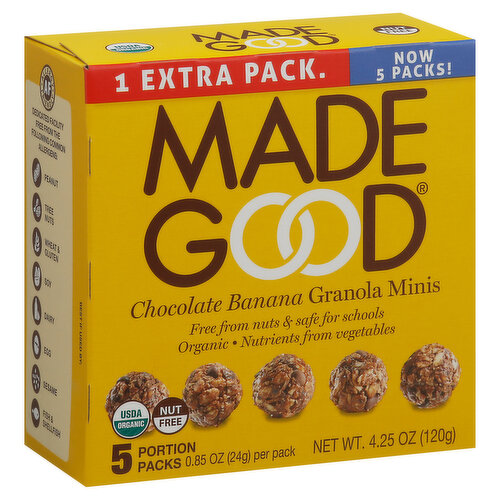 MadeGood Granola Minis, Chocolate Banana