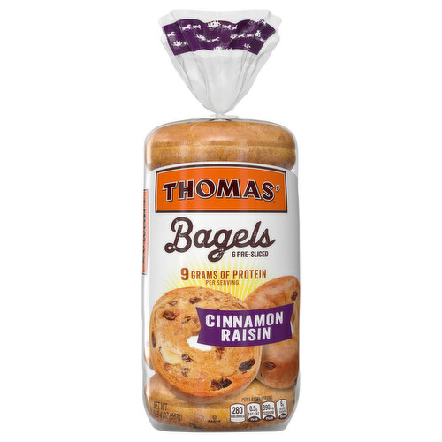 Thomas' Cinnamon Raisin Bagels