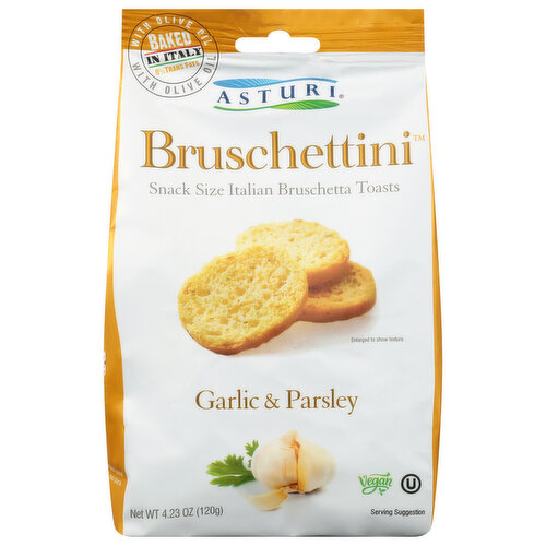 Asturi Bruschettini, Garlic & Parsley