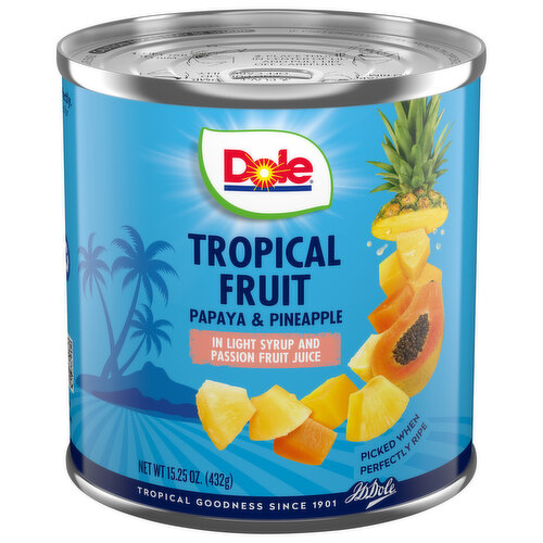 Dole Tropical Fruit In Light Syrup & Passion Fruit Juice