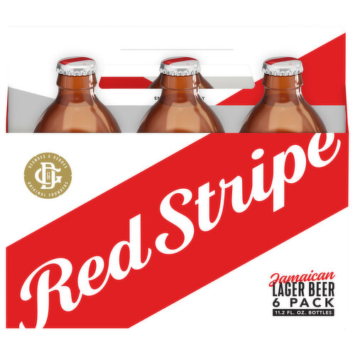 Red Stripe Jamaican Style Lager Beer Bottles