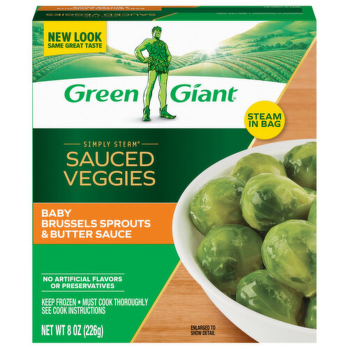 Green Giant Frozen Baby Brussle Sprouts With Butter Sauce
