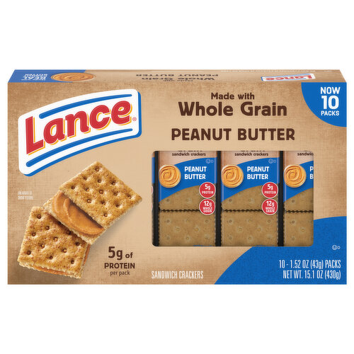 Lance Whole Grain Peanut Butter Crackers