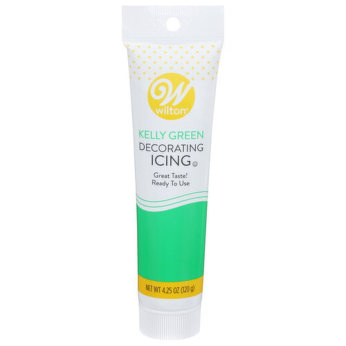 Wilton Kelly Green Ready-to-Use Icing Tube, 4.25 oz.
