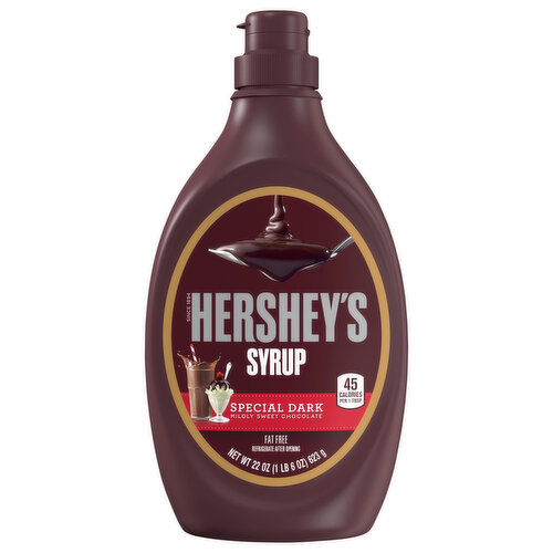 Hershey's Syrup, Fat Free, Special Dark