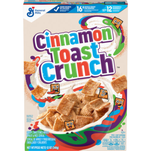 Cinnamon Toast Crunch Breakfast Cereal, Cinnamon Sugar Squares