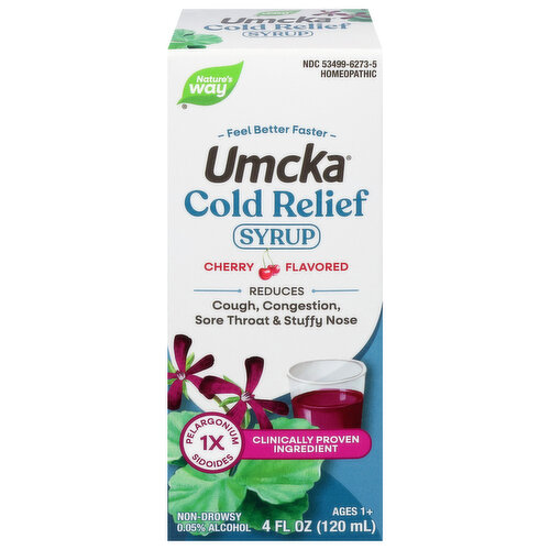 Natures Way Umcka Cold Relief Syrup Cherry