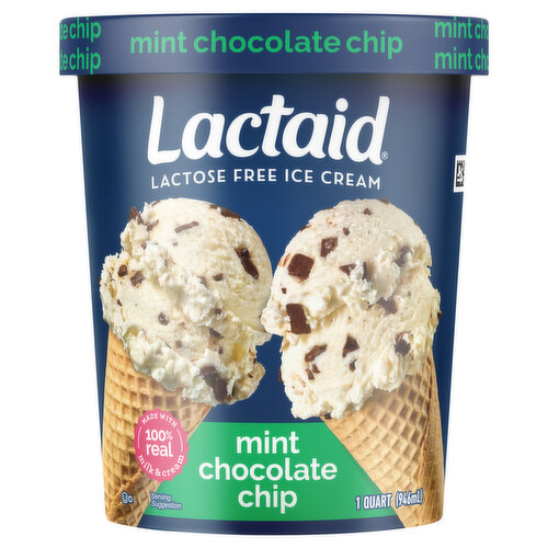 Lactaid Mint Chocolate Chip Ice Cream