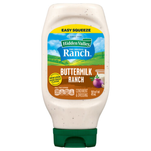 Hidden Valley Buttermilk Ranch Salad Dressing & Topping, Bottle