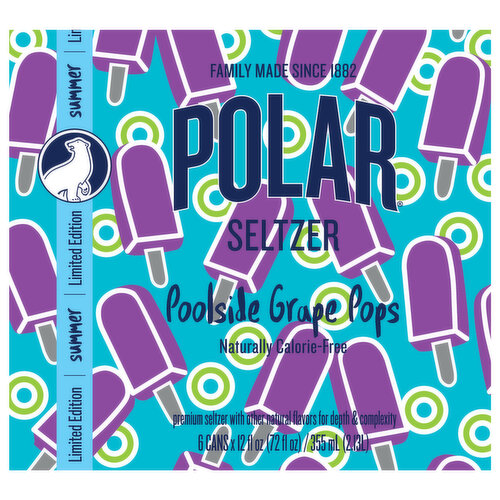 Polar Seltzer Poolside Grape Pops