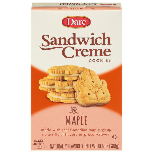 Dare Cookies, Maple Creme, Premium