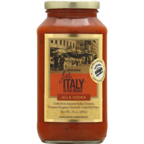 Little Italy in the Bronx Ala Vodka Sauce