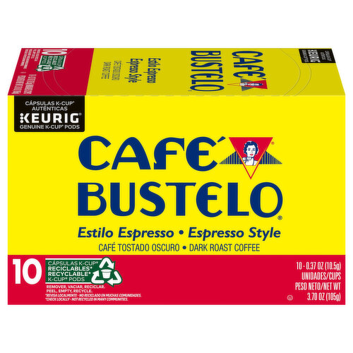 Cafe Bustelo Coffee K-Cup Espresso Style
