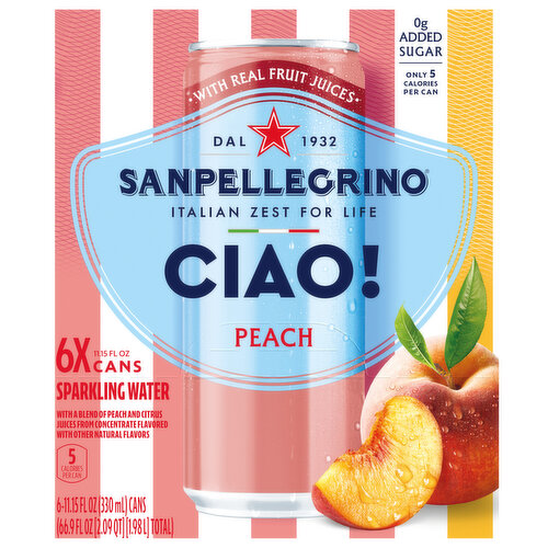 San Pellegrino Ciao! Sparkling Water Peach