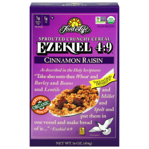 Food for Life Cereal, Cinnamon Raisin
