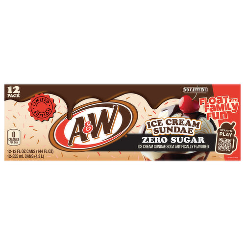 A&W Ice Cream Sundae Zero Sugar