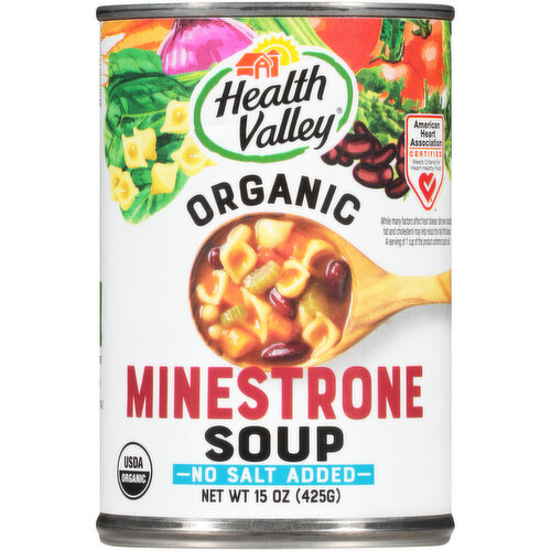 Health Valley Organic No Salt Added Minestrone Soup