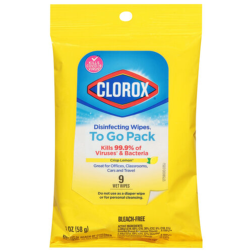 Clorox Disinfecting Wipes On The Go