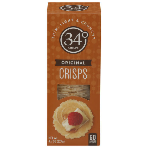 34 Degrees Crisps Natural Crackers