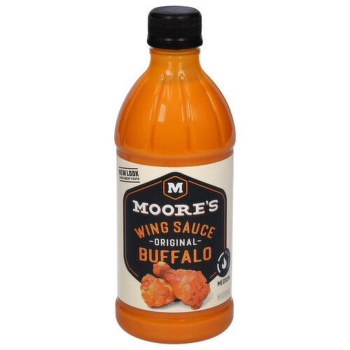 Moore's Buffalo Wing Sauce, Original, Medium