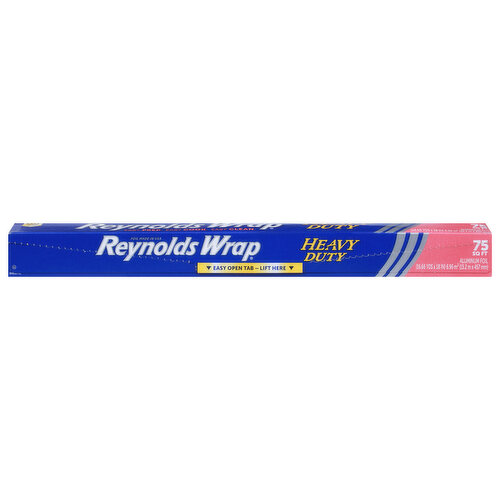 Reynolds Wrap Aluminum Foil, Thick & Durable, Heavy Duty, 75 Square Feet