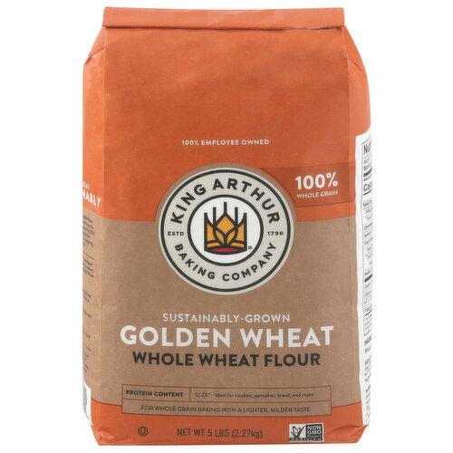 King Arthur Baking Company Flour, White Whole Wheat, Stone-Ground
