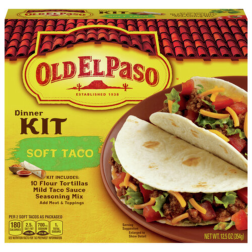 Old El Paso Dinner Kit, Soft Taco