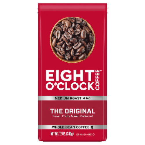 Eight O'Clock Coffee The Original Medium Whole Bean Coffee