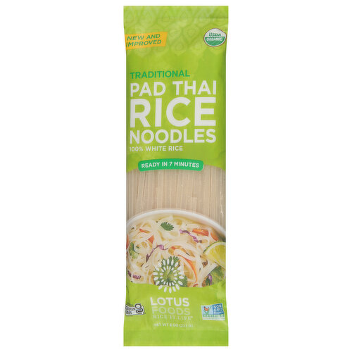 Lotus Foods Rice Noodles, Pad Thai, Traditional