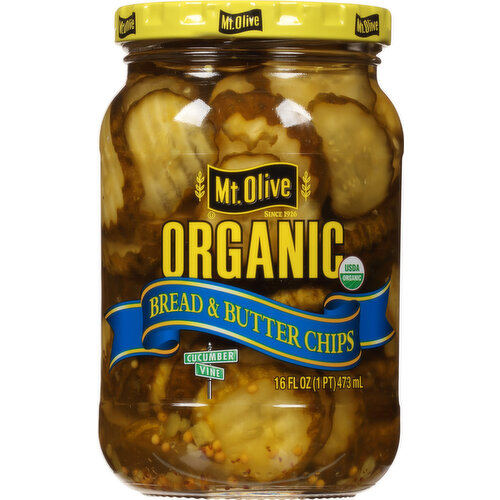 Mt. Olive Organic Bread & Butter Pickle Chips
