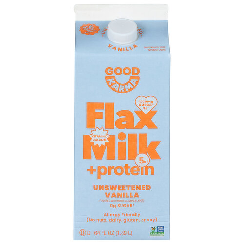 Good Karma Flax Milk + Protein Unsweetened Vanilla