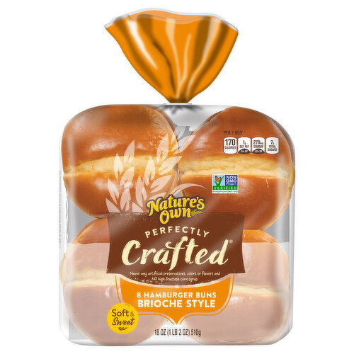 Nature's Own Perfectly Crafted Brioche Hamburger Buns
