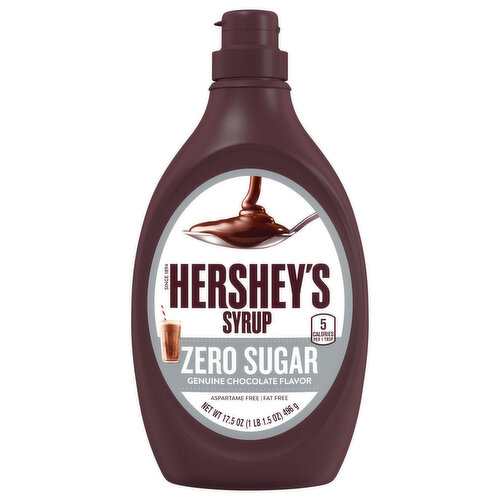 Hershey's Syrup, Zero Sugar, Genuine Chocolate Flavor