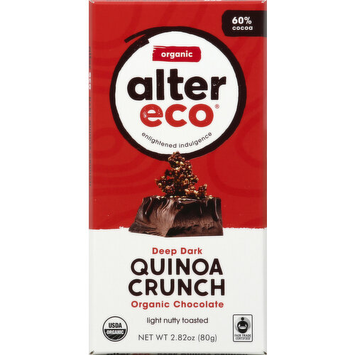 Alter Eco Chocolate Bar Quinoa Crunch