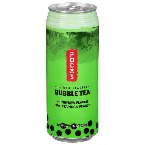 Pocas Bubble Tea, Honeydew Flavor, Taiwan Classic