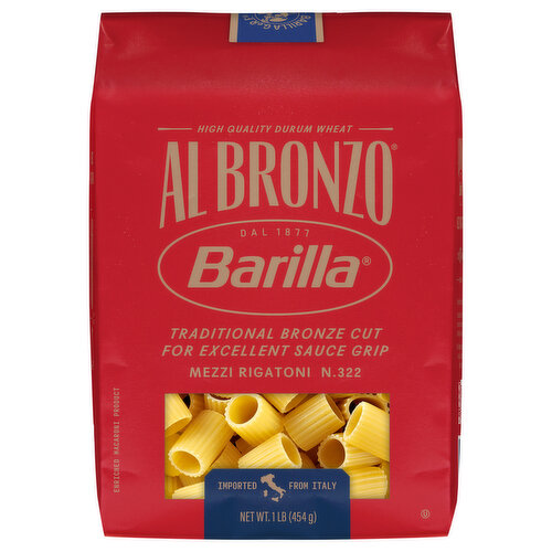 Barilla Al Bronzo Mezzi Rigatoni
