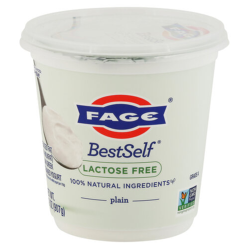 FAGE Lactose Free Plain Greek Strained Yogurt