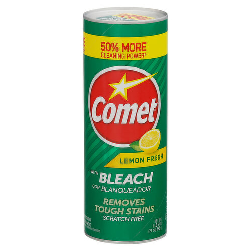Comet Cleanser, with Bleach, Lemon Fresh