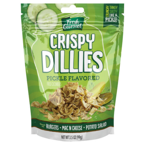 Fresh Gourmet Pickle Flavored Fried Cucumbers Crispy Dillies