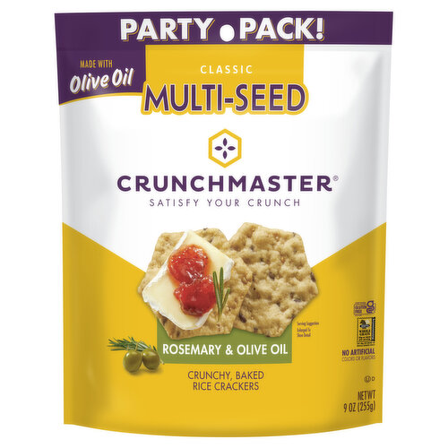 Crunchmaster Rosemary & Olive Oil Multi-Seed Crackers