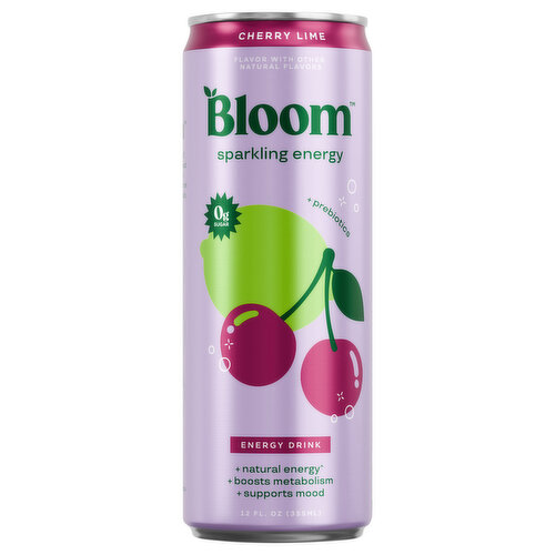 Bloom Sparkling Energy Cherry Lime